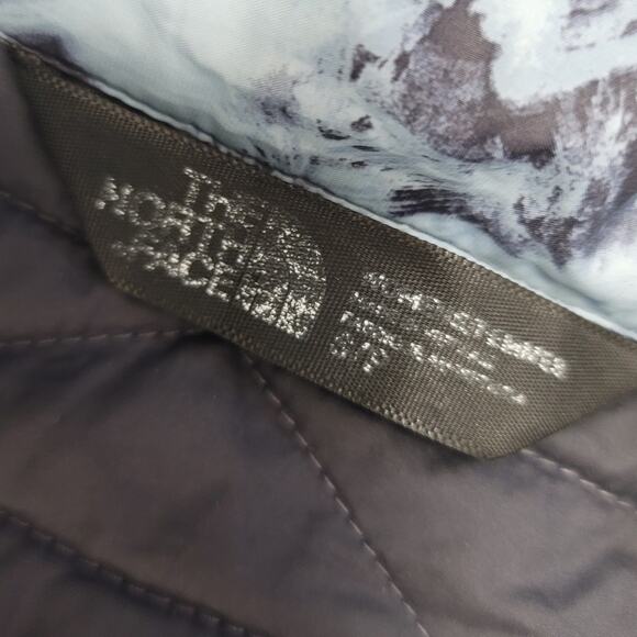 The North Face Thermoball Eco Puffer Jacket Blue-Gray Black Tie Dye Size Small - Picture 3 of 9